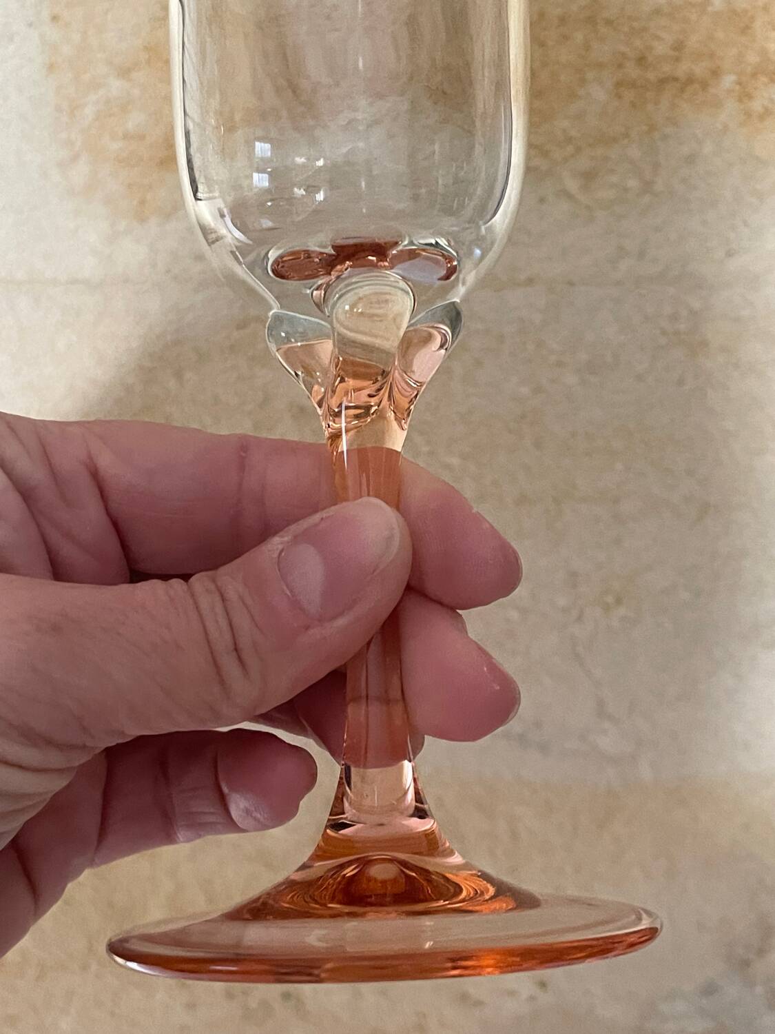 6 two-coloured champagne flutes Luminarc Véronèse