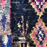 Moroccan Berber carpet Old Boucherouite 2,31x1.11m