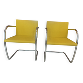 Brno armchairs designed by mies van der rohe - knoll