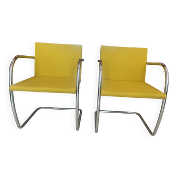 Brno armchairs designed by mies van der rohe - knoll