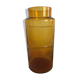 Amber jar, bubbled glass