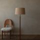 Vintage Wooden Floor Lamp by Bony Design | Dutch Design | 1970s–80s