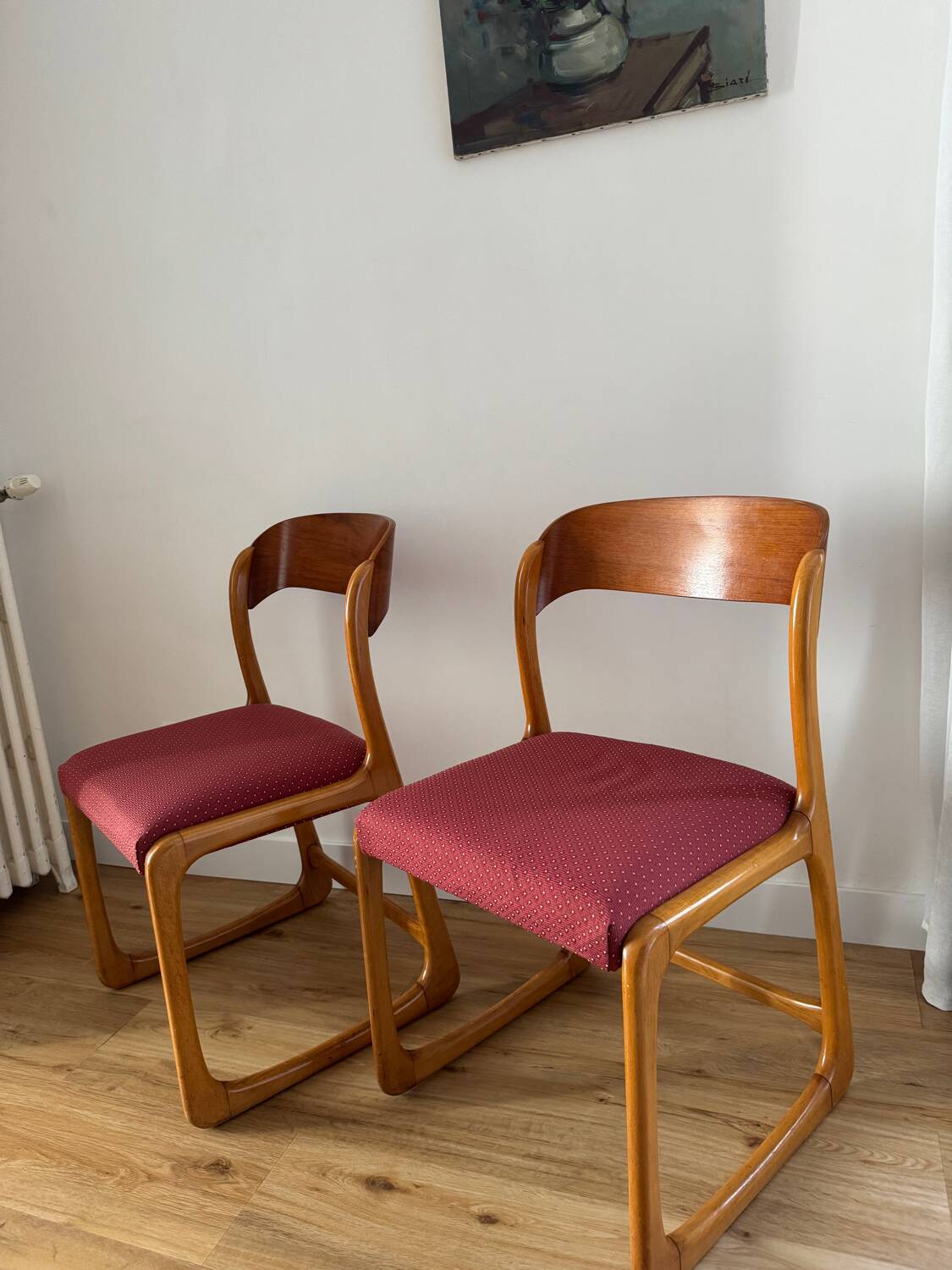 Set of 6 sled chairs
