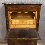 Secretary from the Lois Philippe period / Restoration in mahogany and maple circa 1820