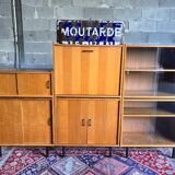 Modular vintage showcase library modernist style / Minvielle - 50s/60s