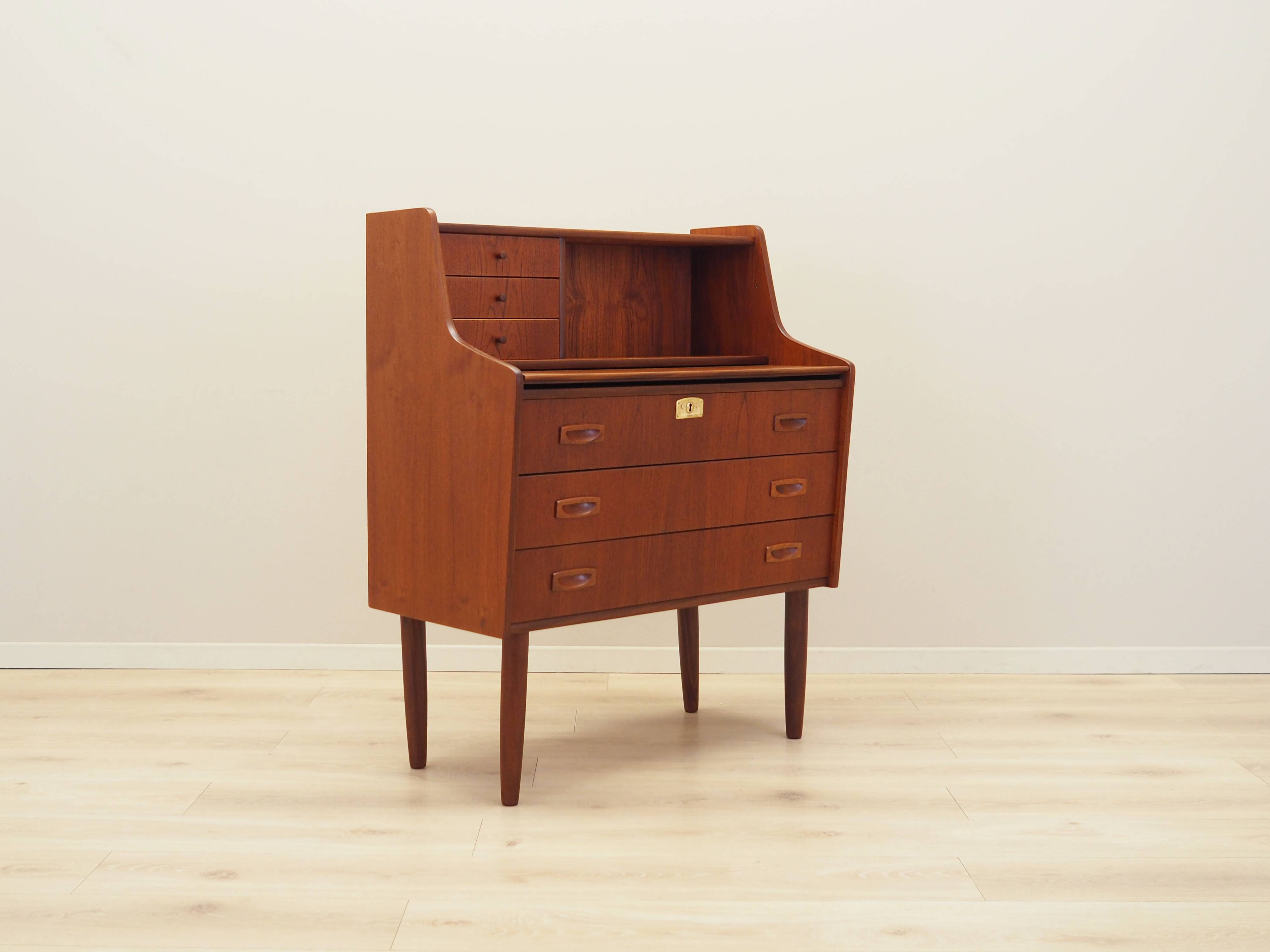Teak secretary, Danish design, 1970s, production: Denmark
