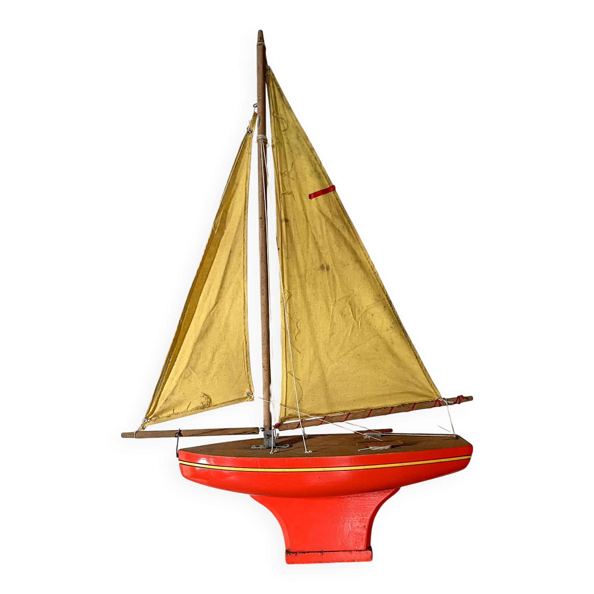Tirot 401 wooden basin sailboat, vintage toy