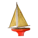 Tirot 401 wooden basin sailboat, vintage toy