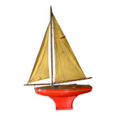 Tirot 401 wooden basin sailboat, vintage toy