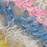 3x10 Pink & Blue Kilim Runner Rug, 94x294Cm