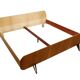 Vintage design double bed, 50s 60s