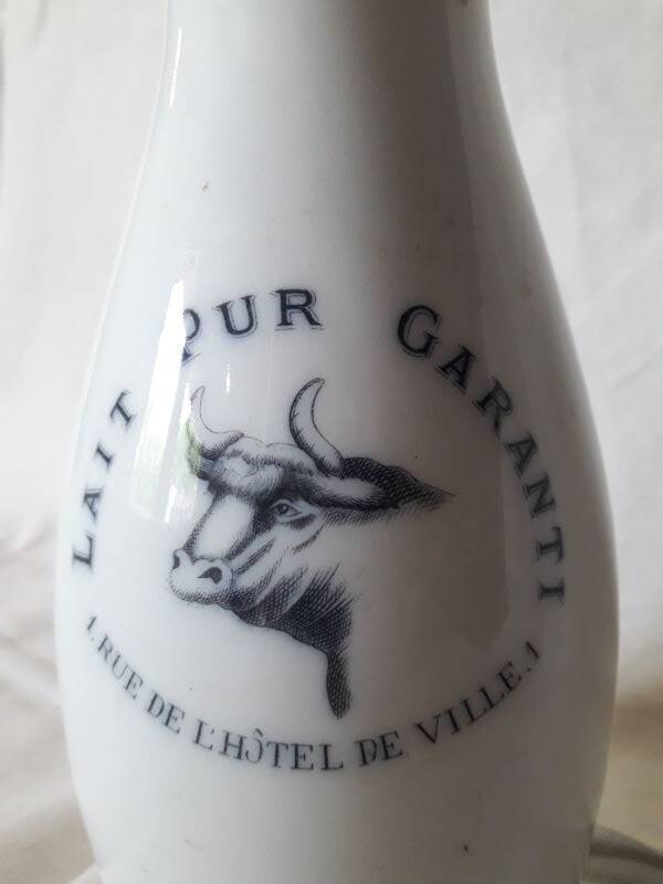 Advertising milk bottle