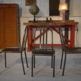 Set of 3 Modernist "Villa Cavrois" model chairs by MALLET STEVENS