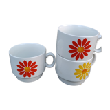 Tasses fleuries