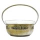 Basket sugar bowl Art Nouveau, silver-plated brass, Austria, 1920s