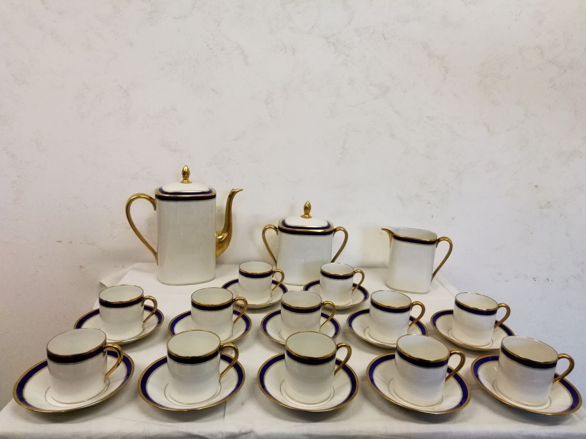 Porcelain coffee service raynaud & cie limoges