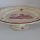 Gien "Pink Landscape" original service: 2 cake plates + 8 dessert plates