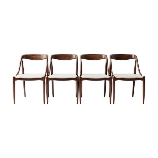 4 chaises scandinaves Johannes Andersen - 1960