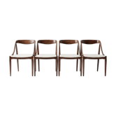 Set of 4 vintage Scandinavian chairs by Johannes Andersen - 1960