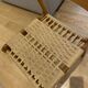6 chaises vintage bois et corde