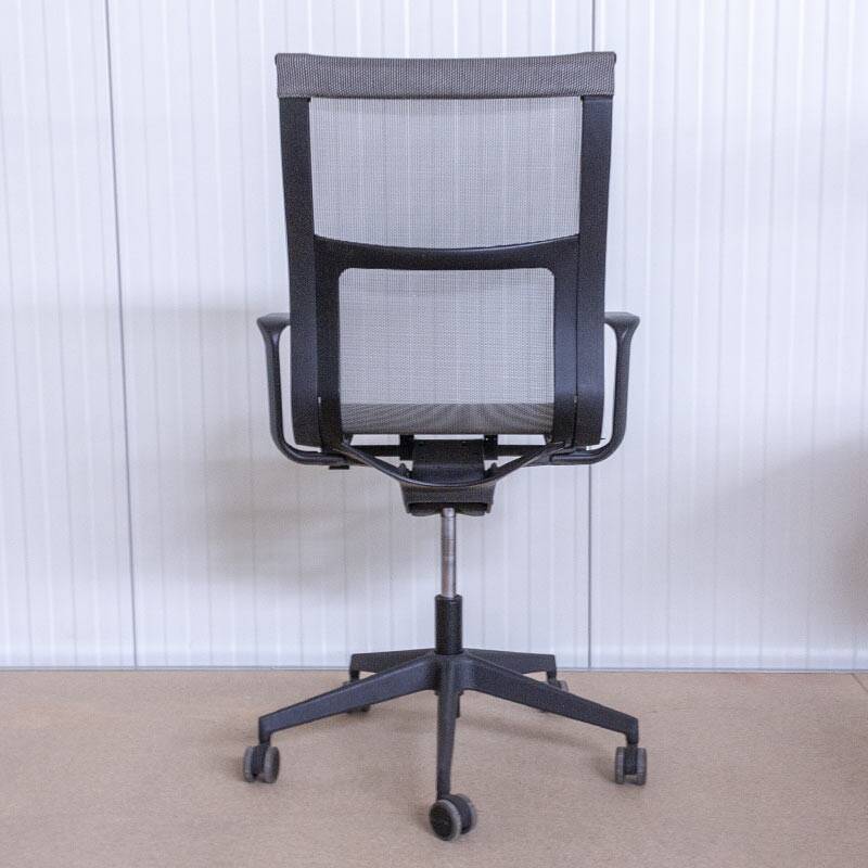 Fauteuil icf una plus en résille gris / noir