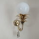 Luminaire wall lamp golden palm tree Sergio Terzani numbered