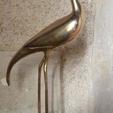 Pair of herons in brass