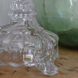Old glass-made candlestick