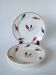 Set of 6 Givors dessert plates, Perce-Neige model, 1950