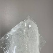 Large Organic Hollywood Regency Ice Glass Wall Light by Kalmar Lights, 1970