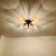 Golden Italian Flush lamp