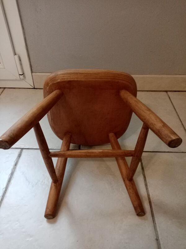 Chaise enfant scandinave vintage