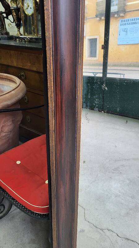 Antique wooden mirror