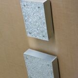 Pair of Brutalist wall lamps 60s