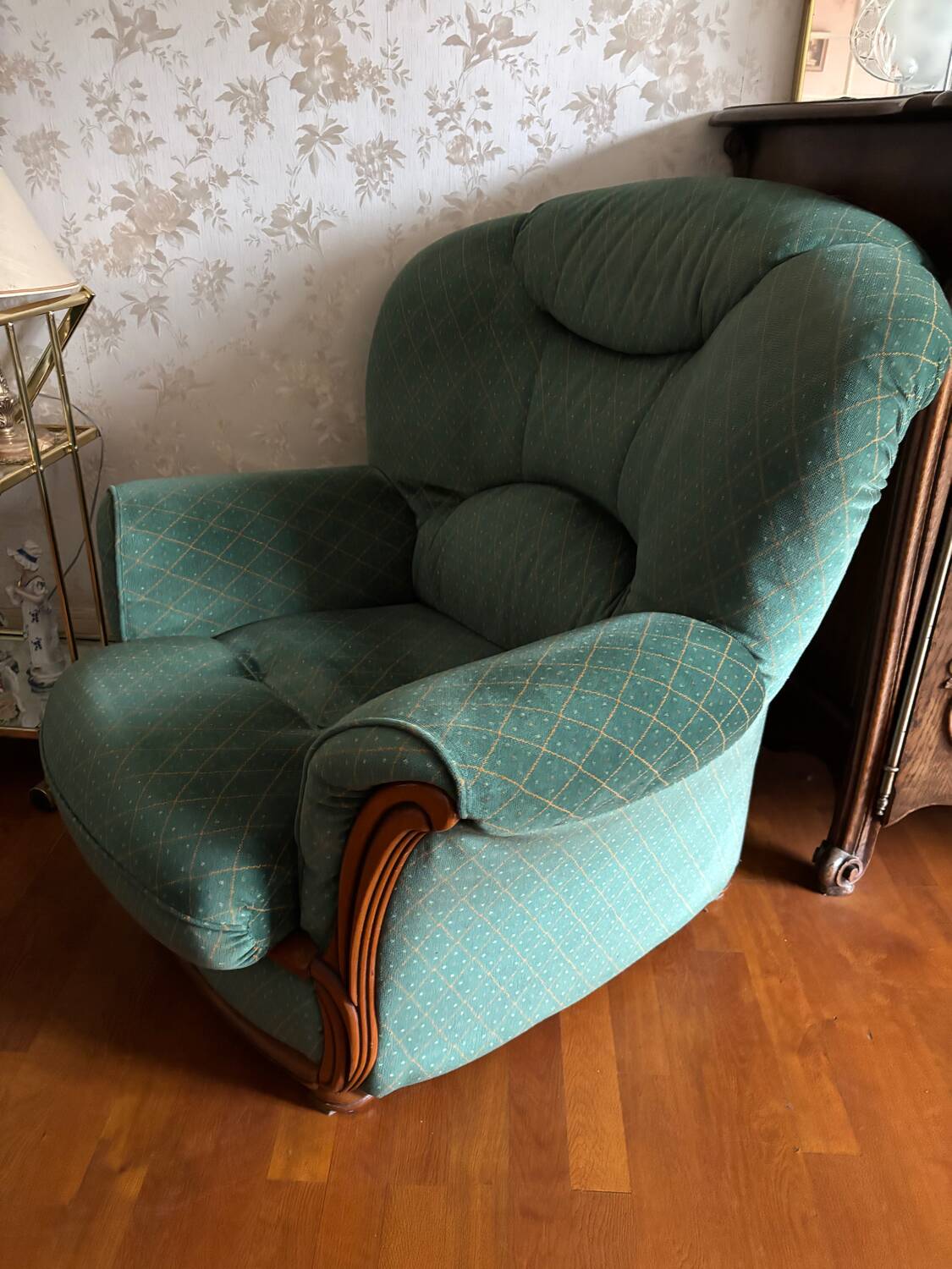 Convertible sofa with an armchair