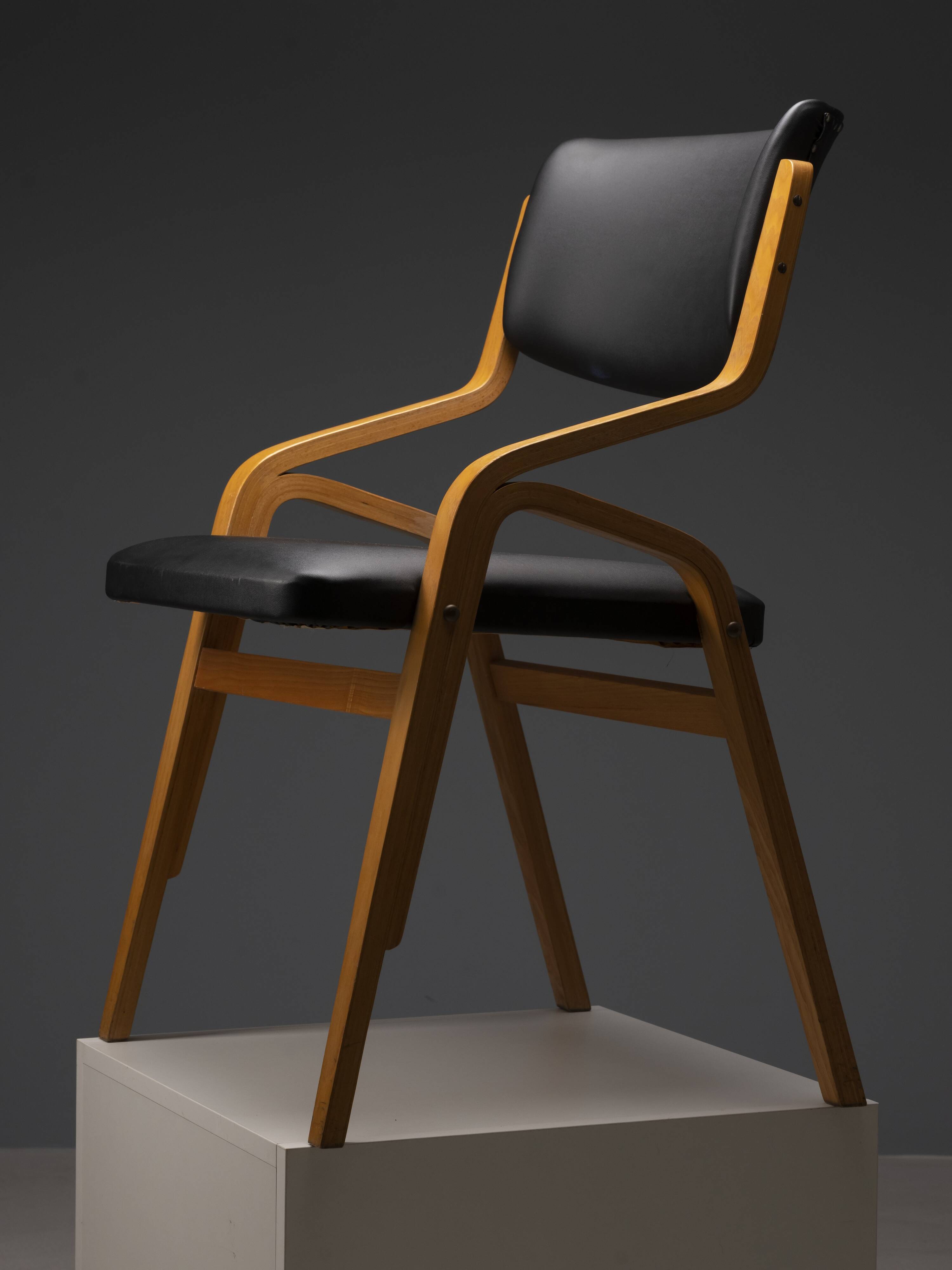 Set of 12 chairs, Ludvík Volák, 1960s–1970s, Czechoslovakia