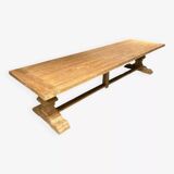 Spirito monastery table in solid oak - length 350 cm