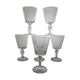 6 verres à vin en cristal Années 60 (blé)