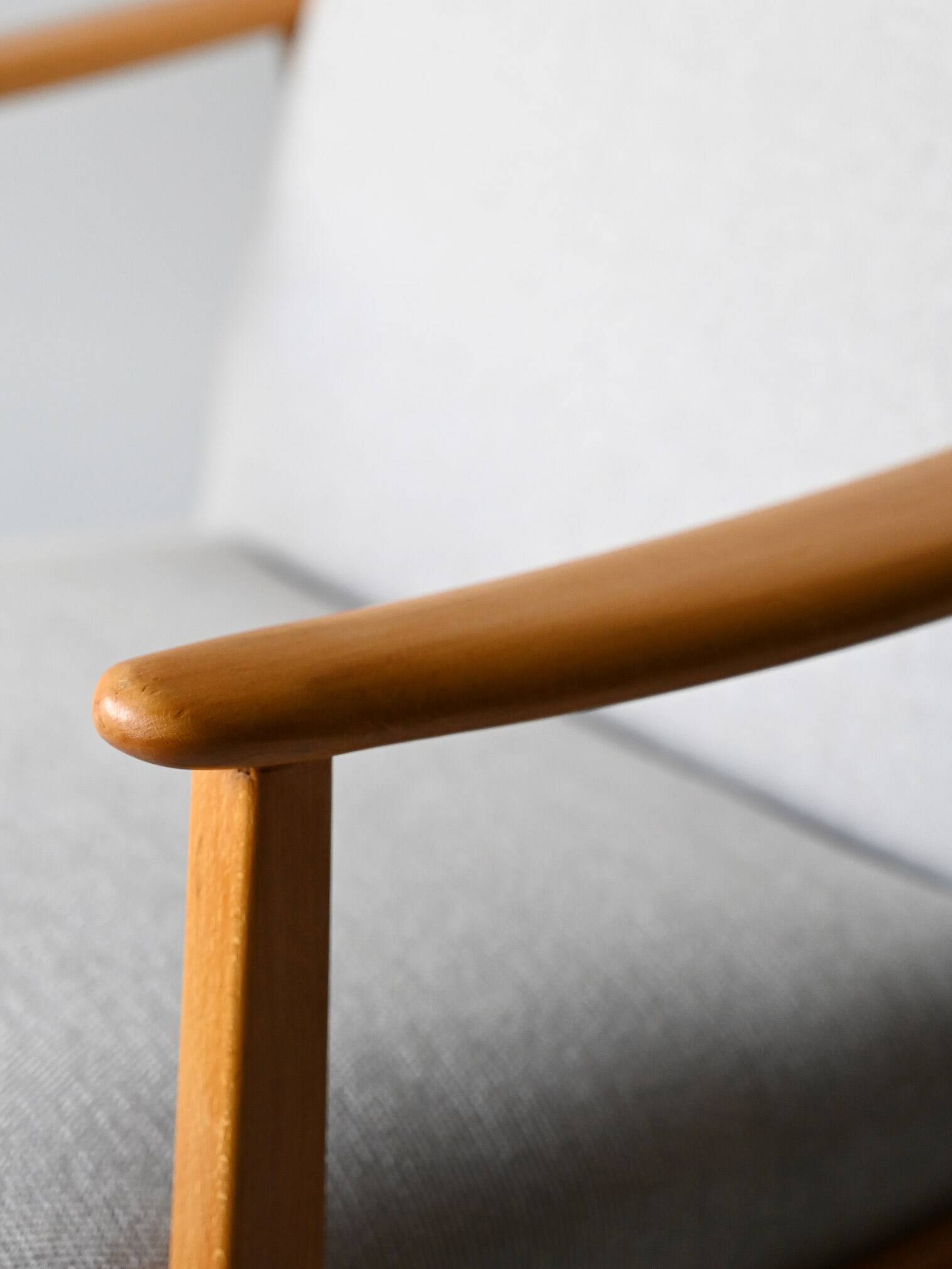Pair of Scandinavian Mid-Century Oak Armchairs