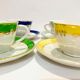 Set of 6 multicolor cups from the 50