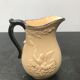 Former pitcher Kg Luneville ceramics beige - vintage black anse