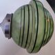 Art Deco pendant light with a blown glass globe, 1930s.