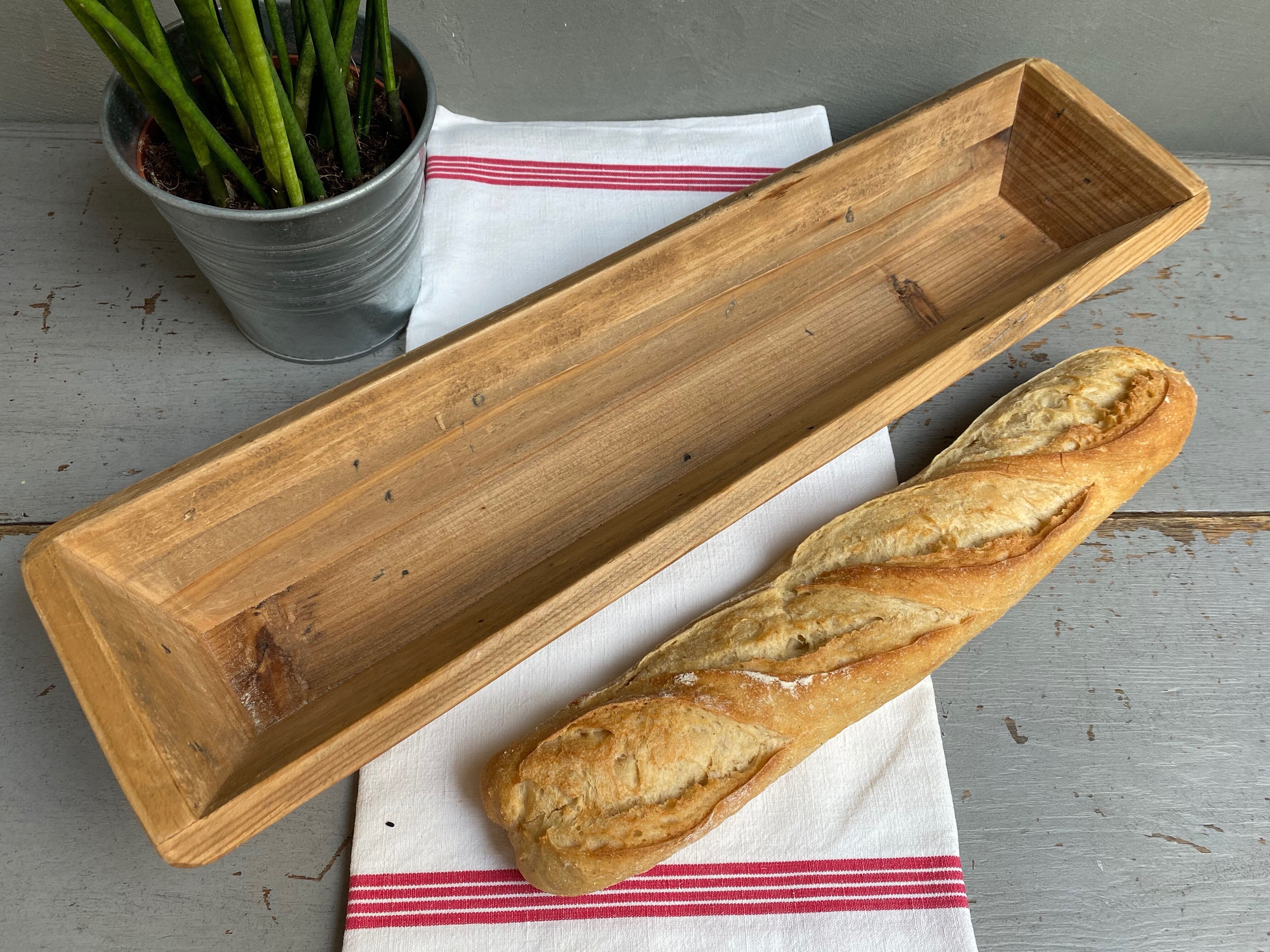 Raw wooden baker's basket