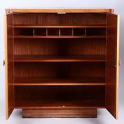 Art Deco Maple Wardrobe by J. Halabala for Up Zavody, Czech, 1930s