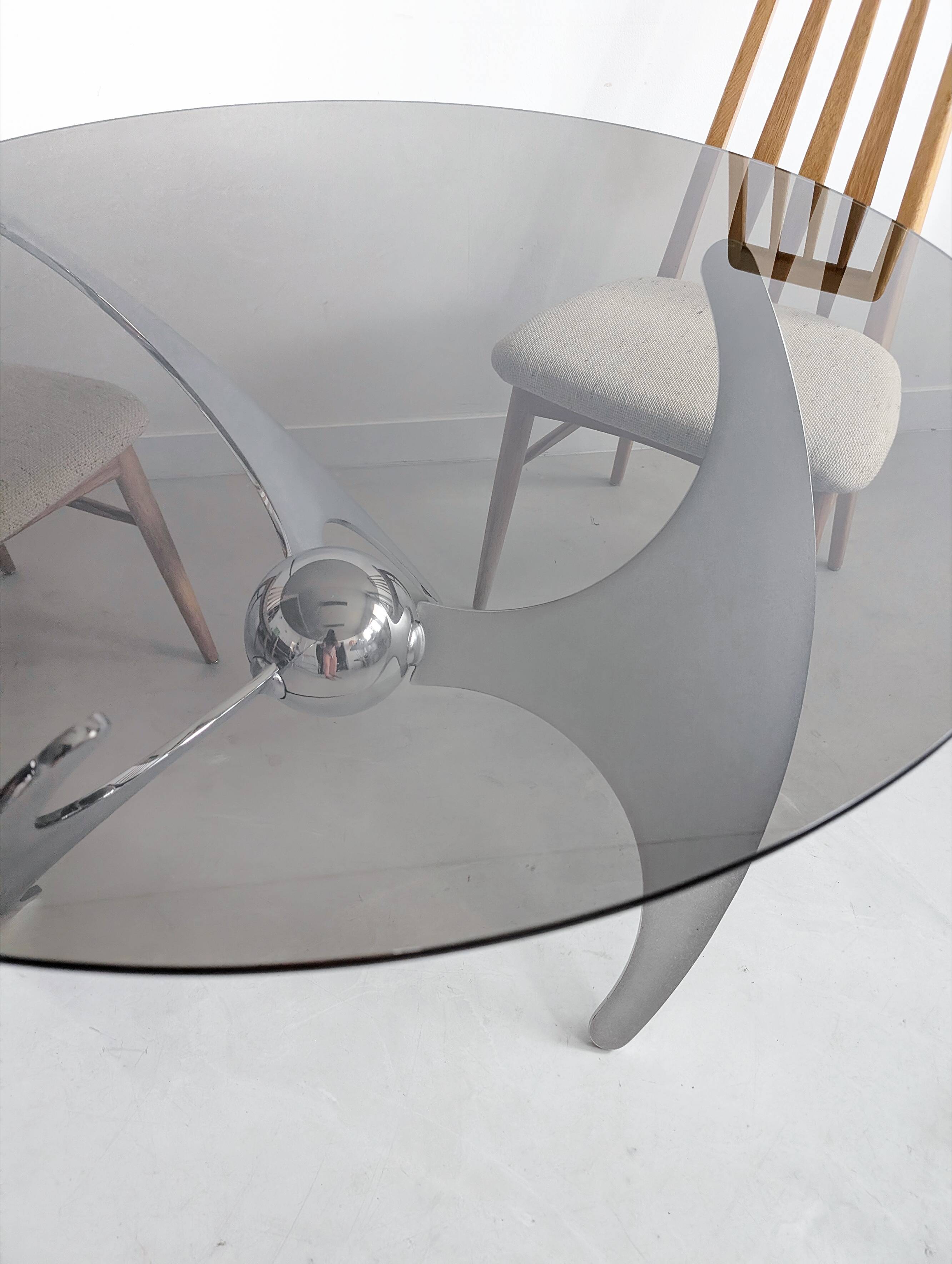 Adjustable Dining/Coffee Table by Luciano Campanini for Cama 1970s