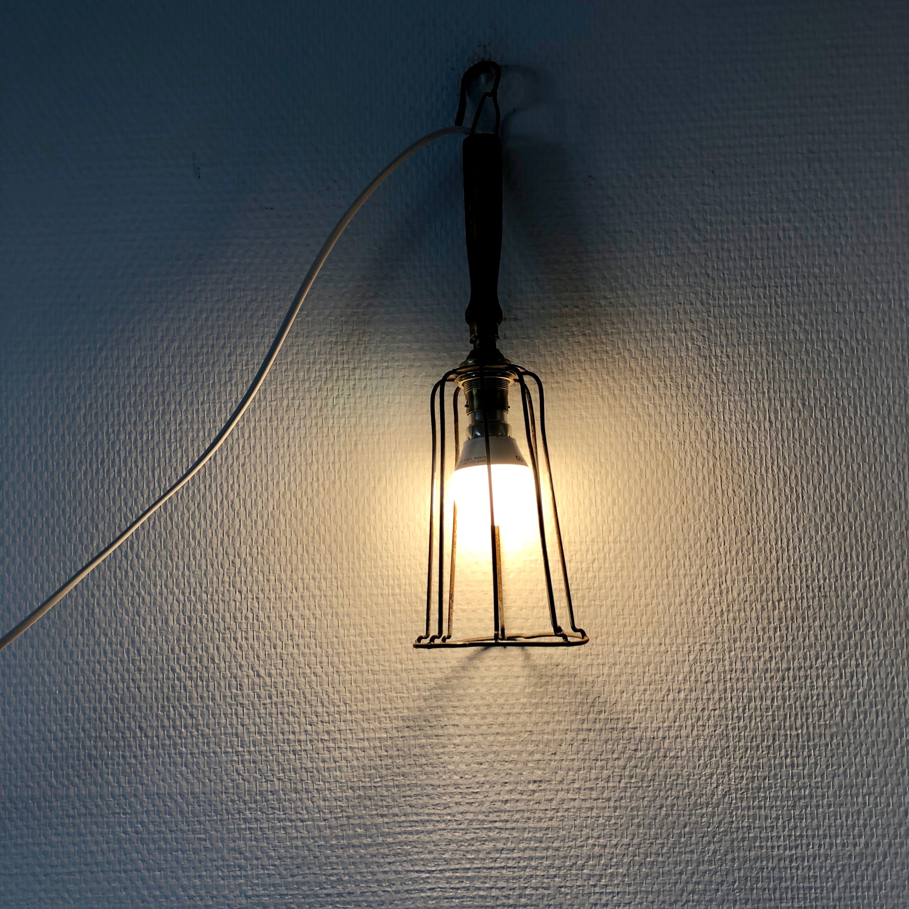 Lamp work light garage wooden 1940