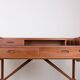 Danish teak desk, model 56, by Arne Wahl Iversen/Vinde Mobelfabrik.