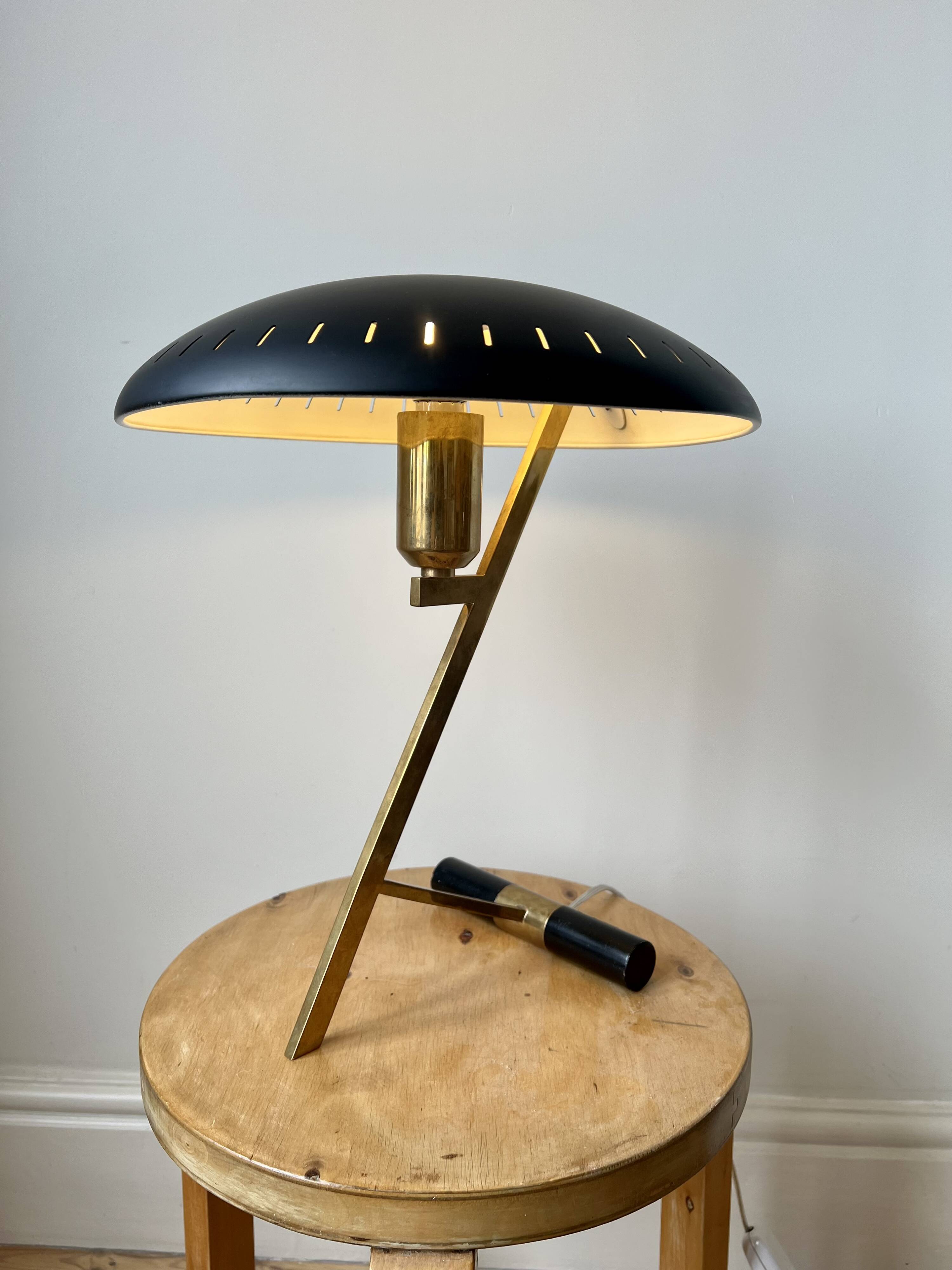 Vintage mid century Decora Z Lamp by Louis Kalff for Philips, Belgium, 1950