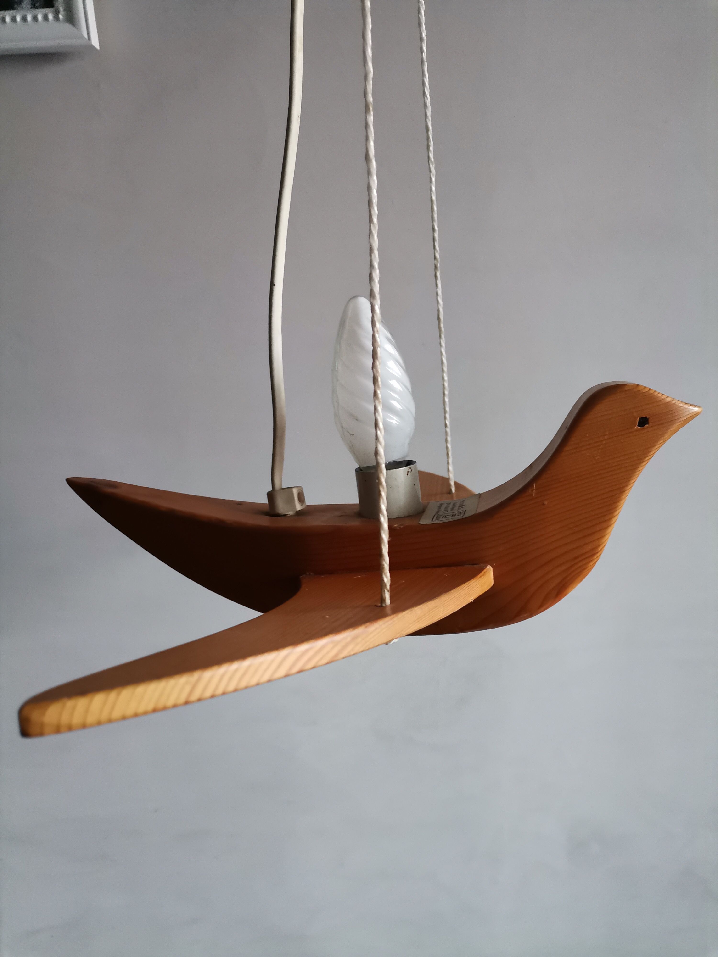 Scandinavian wood chandelier