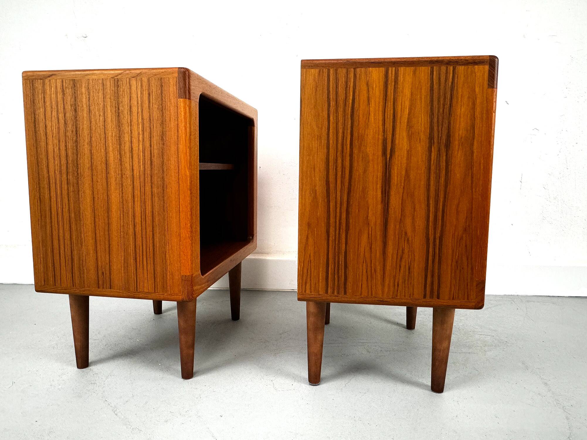 Set of 2 Danish Teak Nightstand by CFC Silkeborg, 1980s